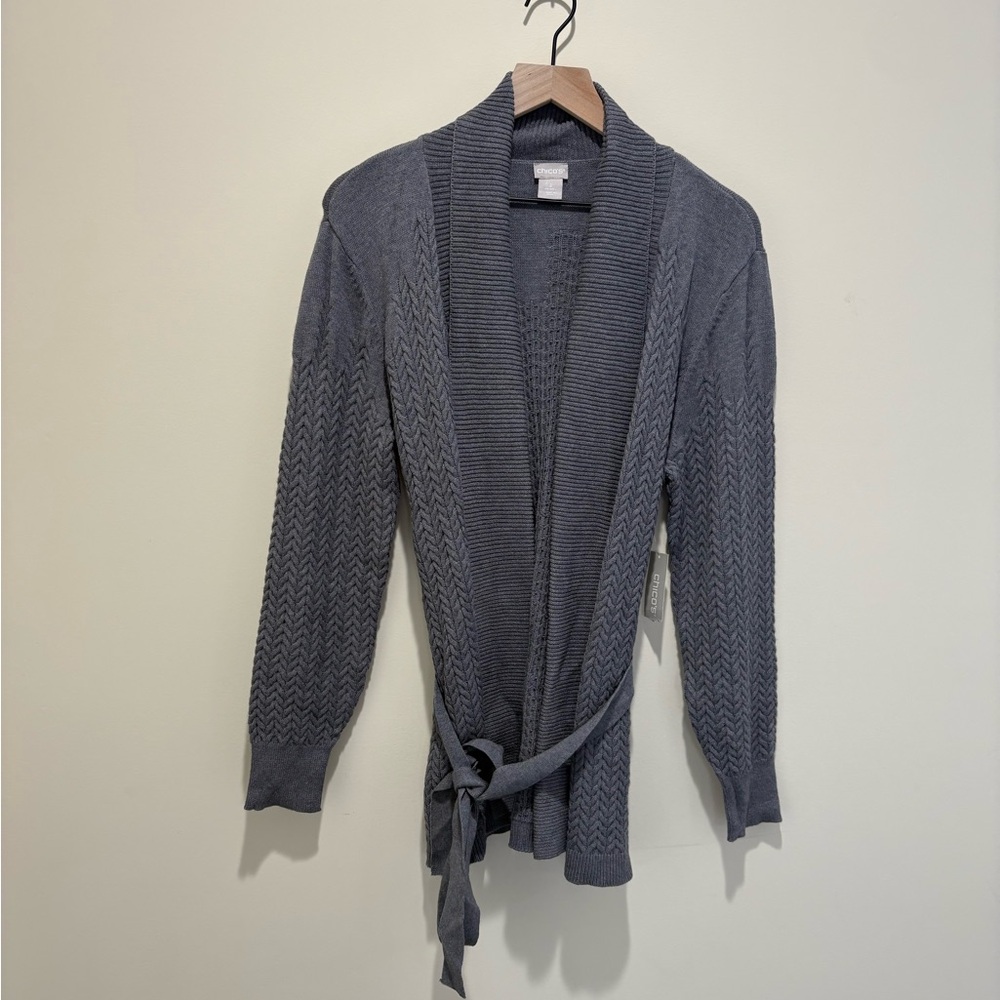 NWT Chicos Cable Knit Cardigan